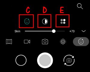 use the Face Beauty filter on Moto E6 camera app